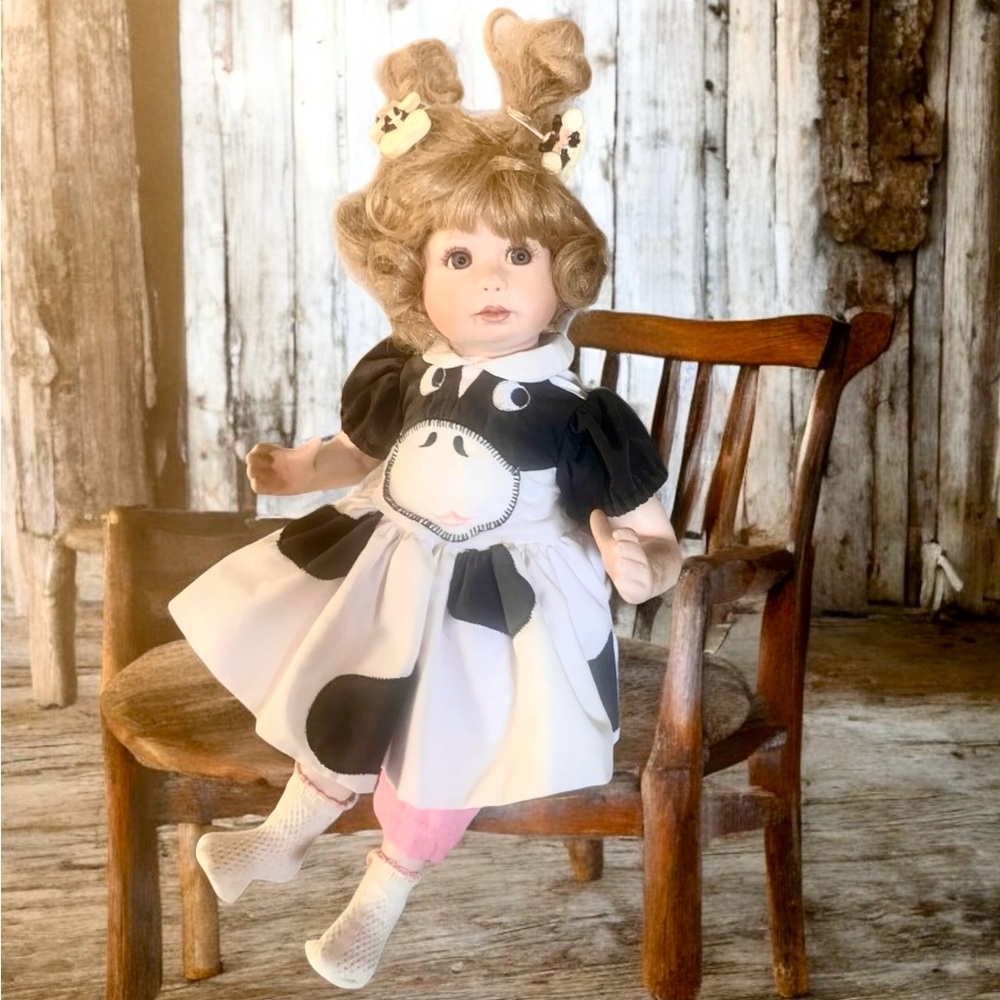 Vtg The Hamilton Collection Becky Porcelain Doll